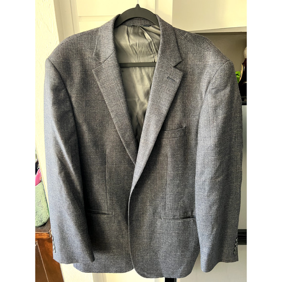Pronto Uomo Grey Lambwool Blazer 44L - Picture 1 of 6